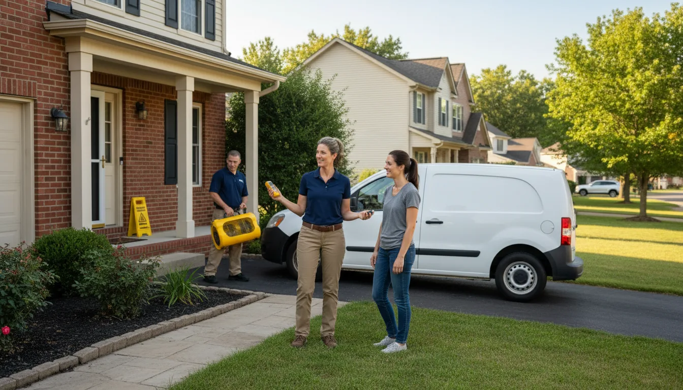 Water restoration image for Water Damage & Restoration Services in Oilton, TX